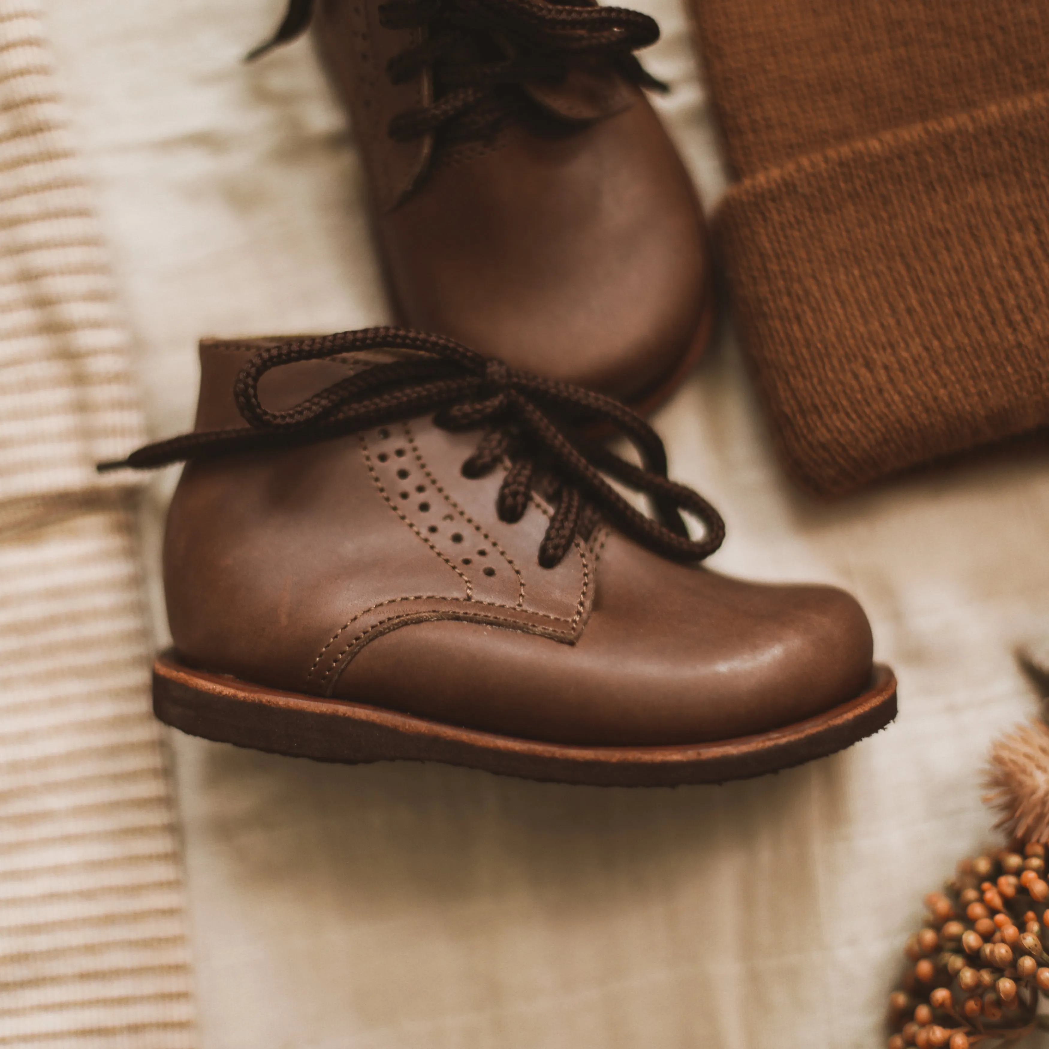 Espresso Paseo {Children's Leather Boots}