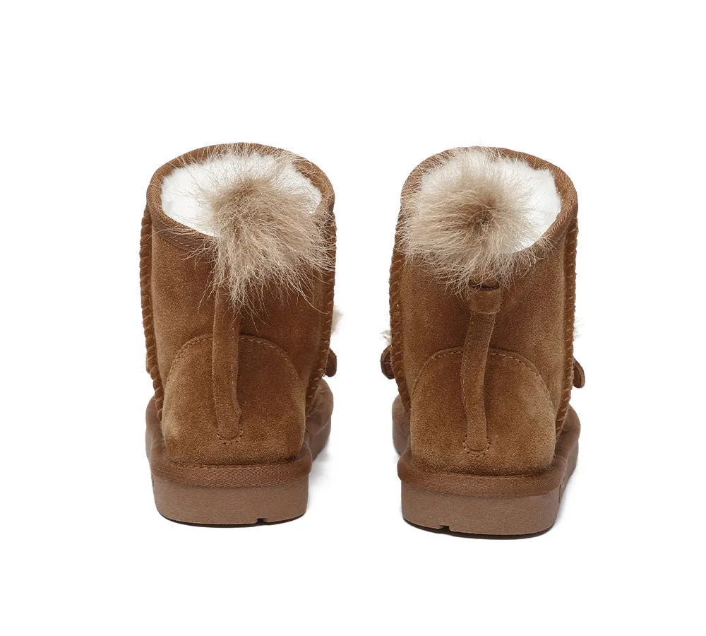 EVERAU® UGG Boots Kids Sheepskin Wool Lion Kids Plus