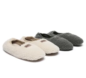 EVERAU® UGG Slippers Women Curly Sheepskin Wool Elastic Lucina