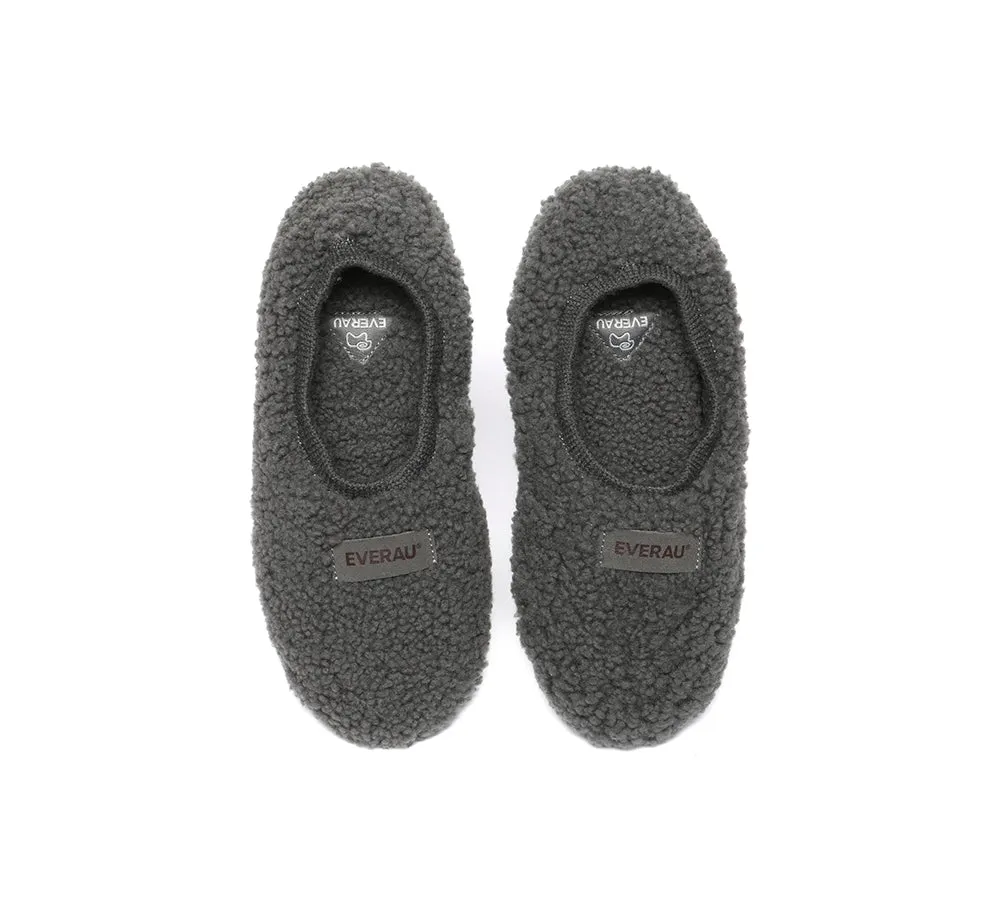 EVERAU® UGG Slippers Women Curly Sheepskin Wool Elastic Lucina