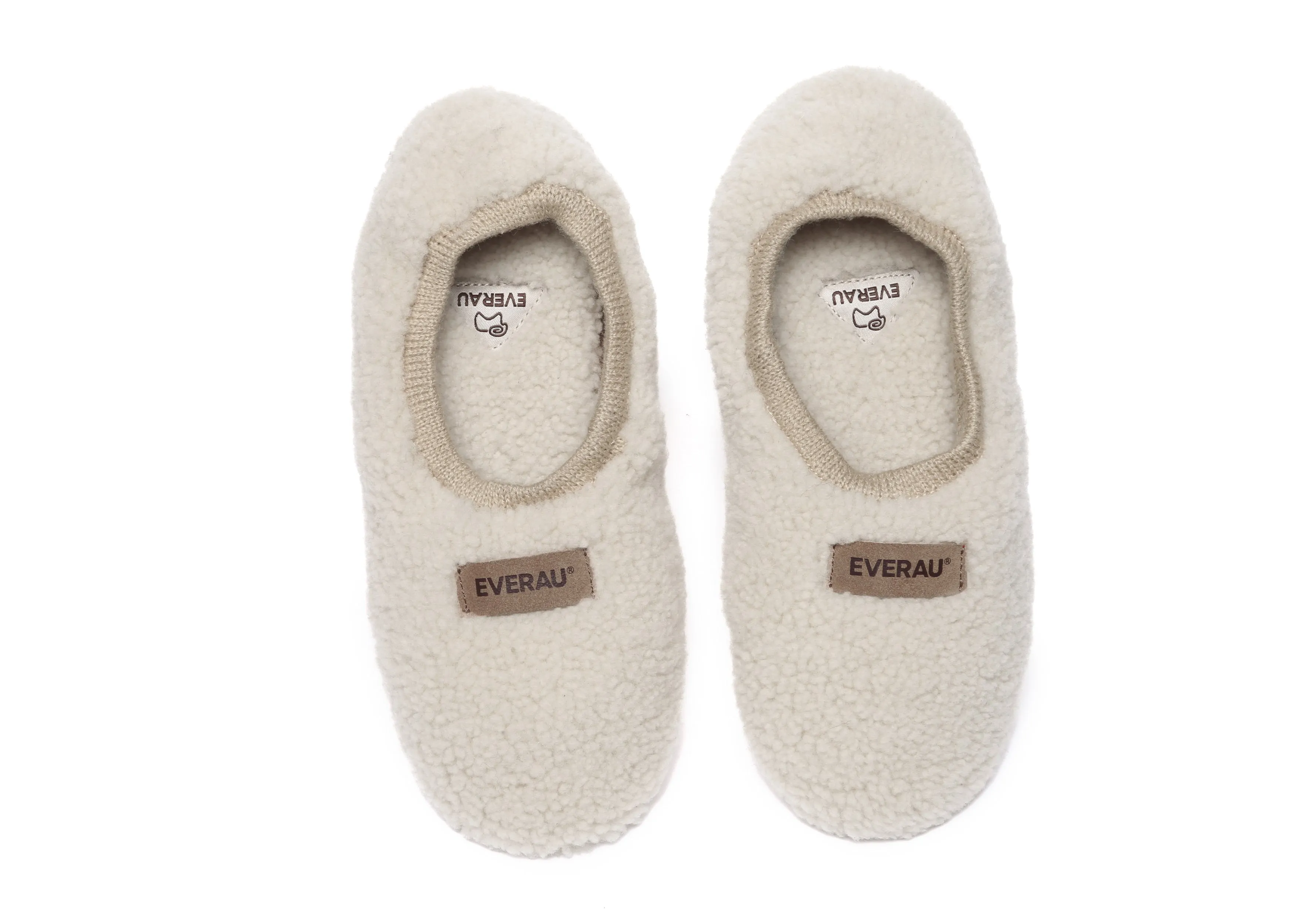 EVERAU® UGG Slippers Women Curly Sheepskin Wool Elastic Lucina