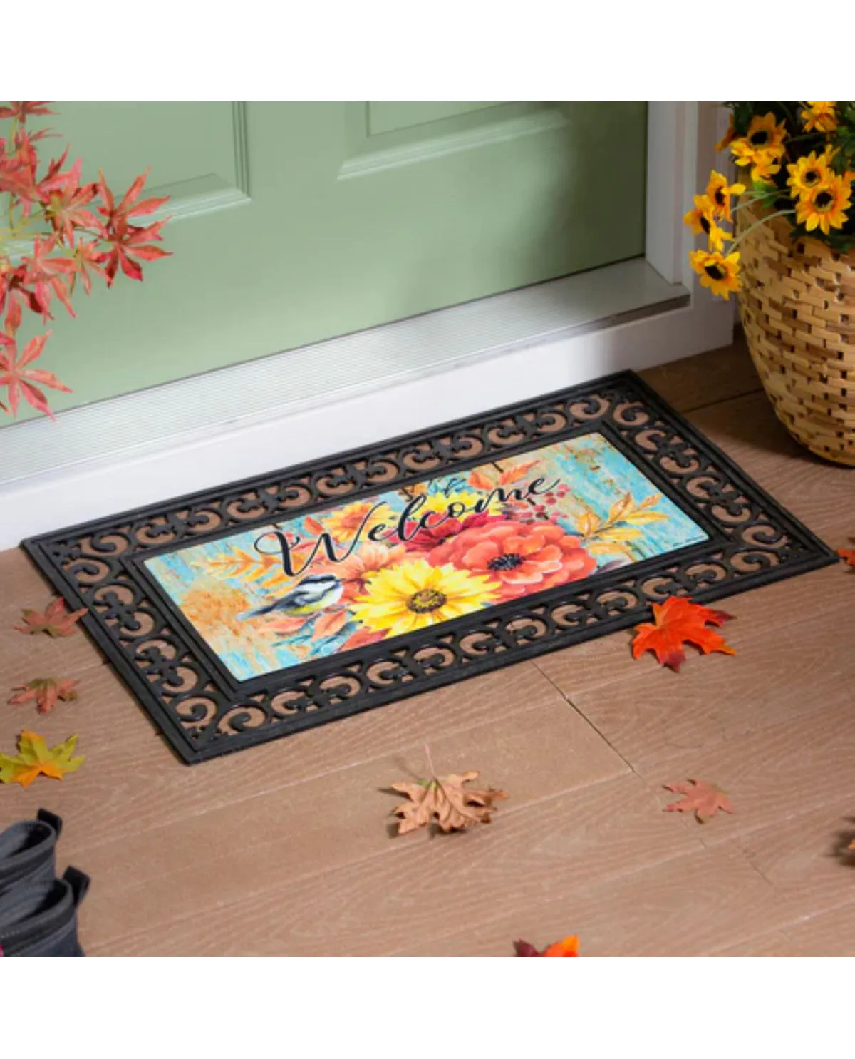 Fall Welcome Boots Sassafras Switch Doormat