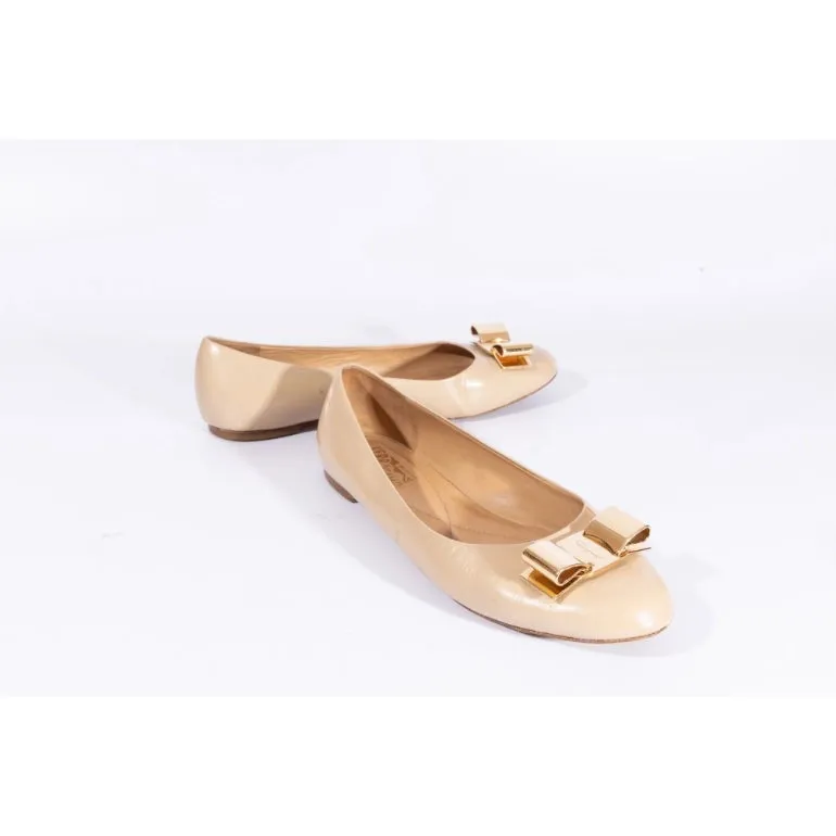 Ferragamo Vara Bow Ballet Flats