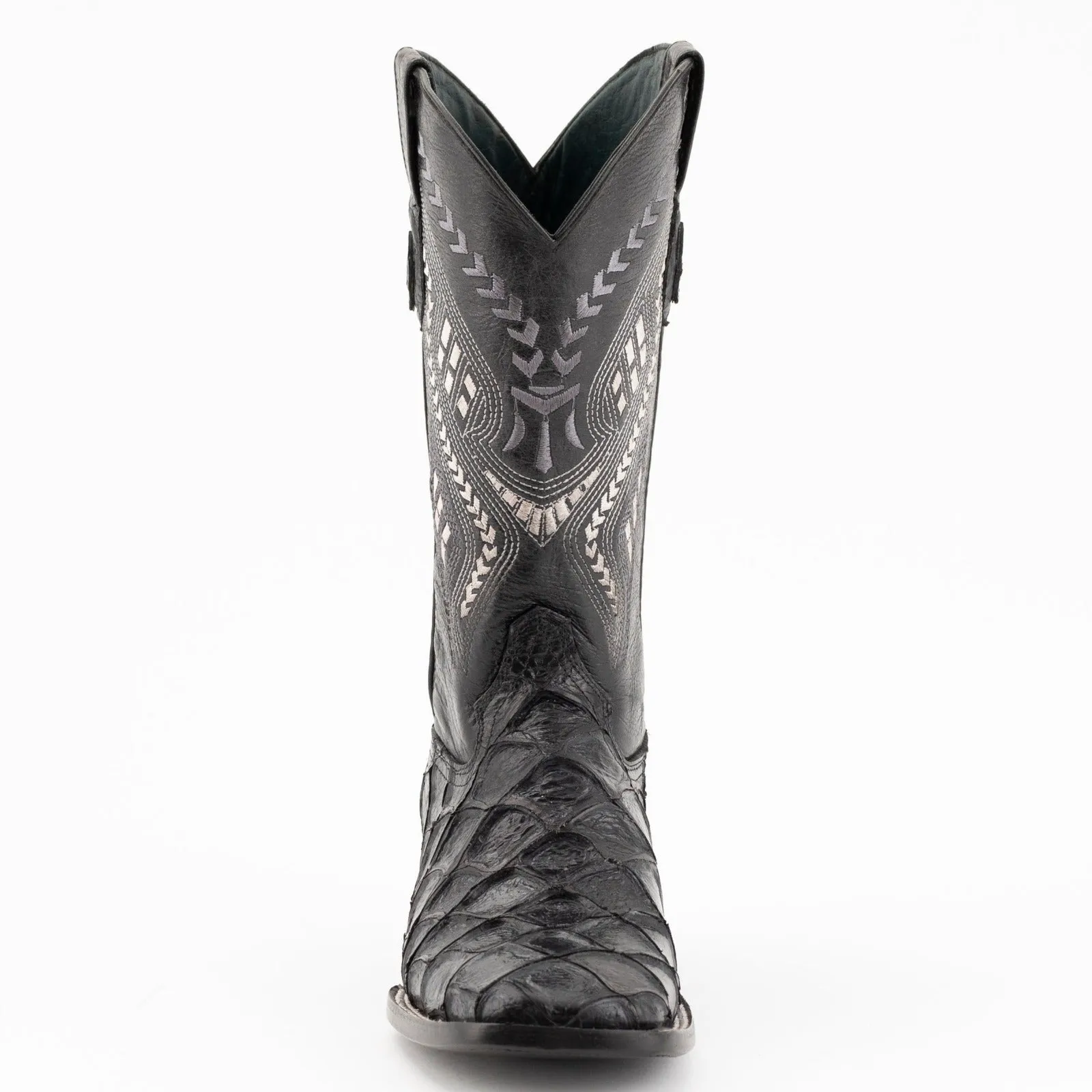 Ferrini Men's Bronco Pirarucu Print Square Toe Boots 43393-04