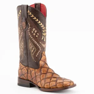 Ferrini Women's Bronco Pirarucu Print Square Toe Boots 93393-61