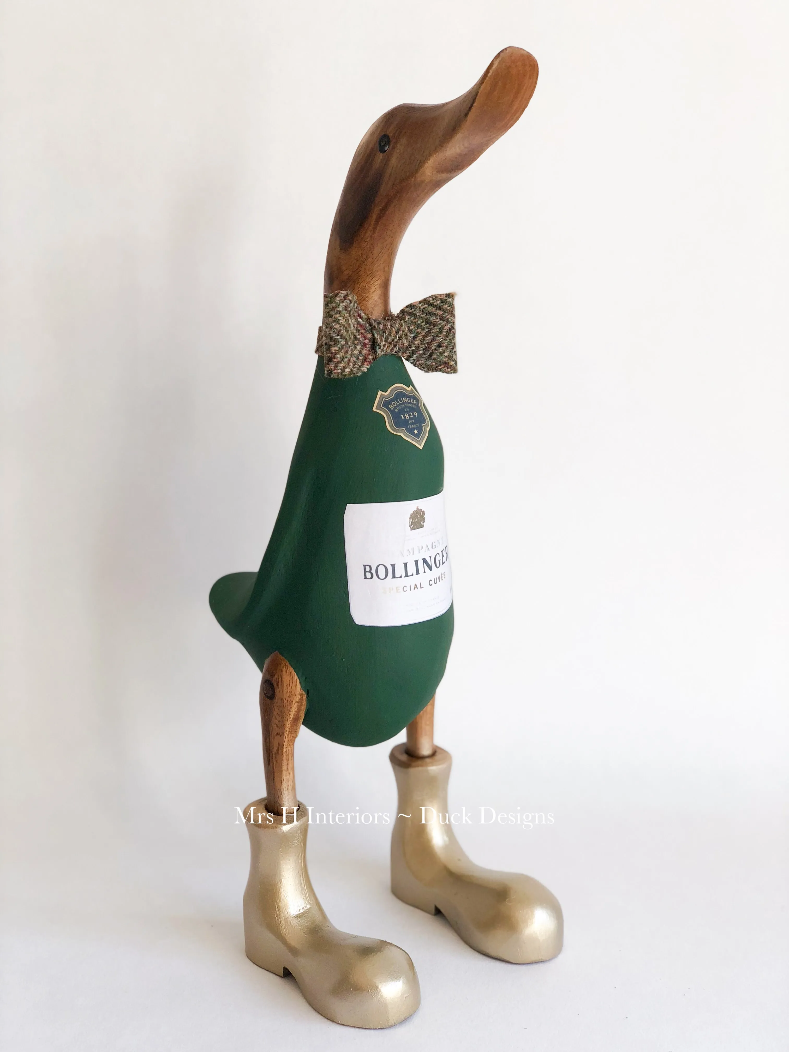 Fizzy Pop Friday - Decorated Wooden Duck in Boots by Mrs H the Duck Lady