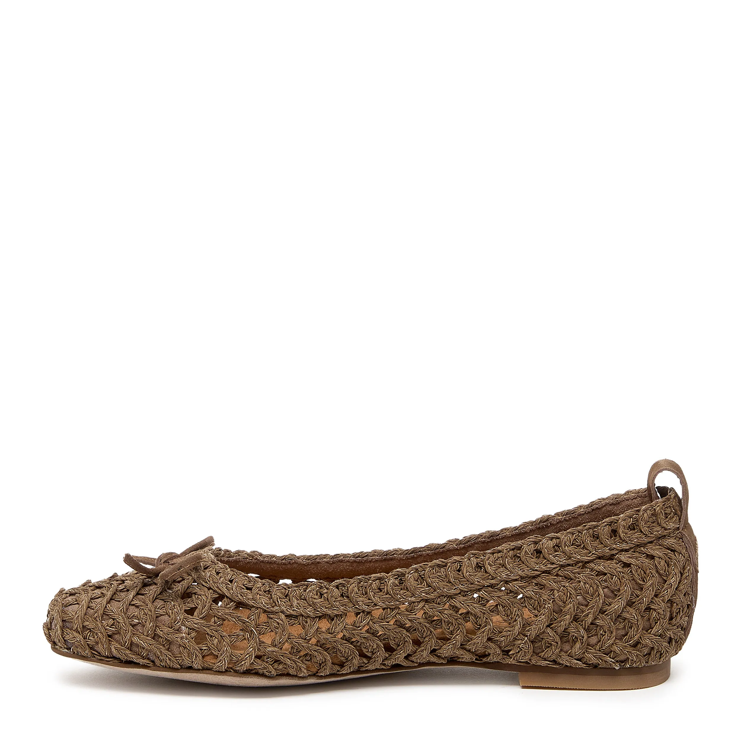 Frankie Armadillo Crochet Ballet Flats