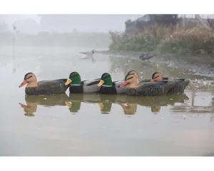 Game On Magnum 20" Mallard Flocked Decoy Family: 6-Pack