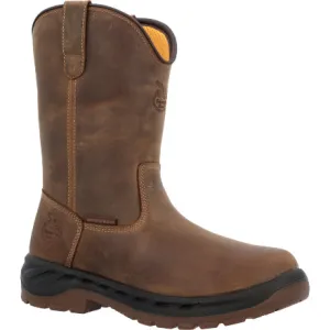 Georgia GB00523 Men's 10" OT Waterproof Pull On Soft Toe Work Boot (SHOP IN-STORES TOO)