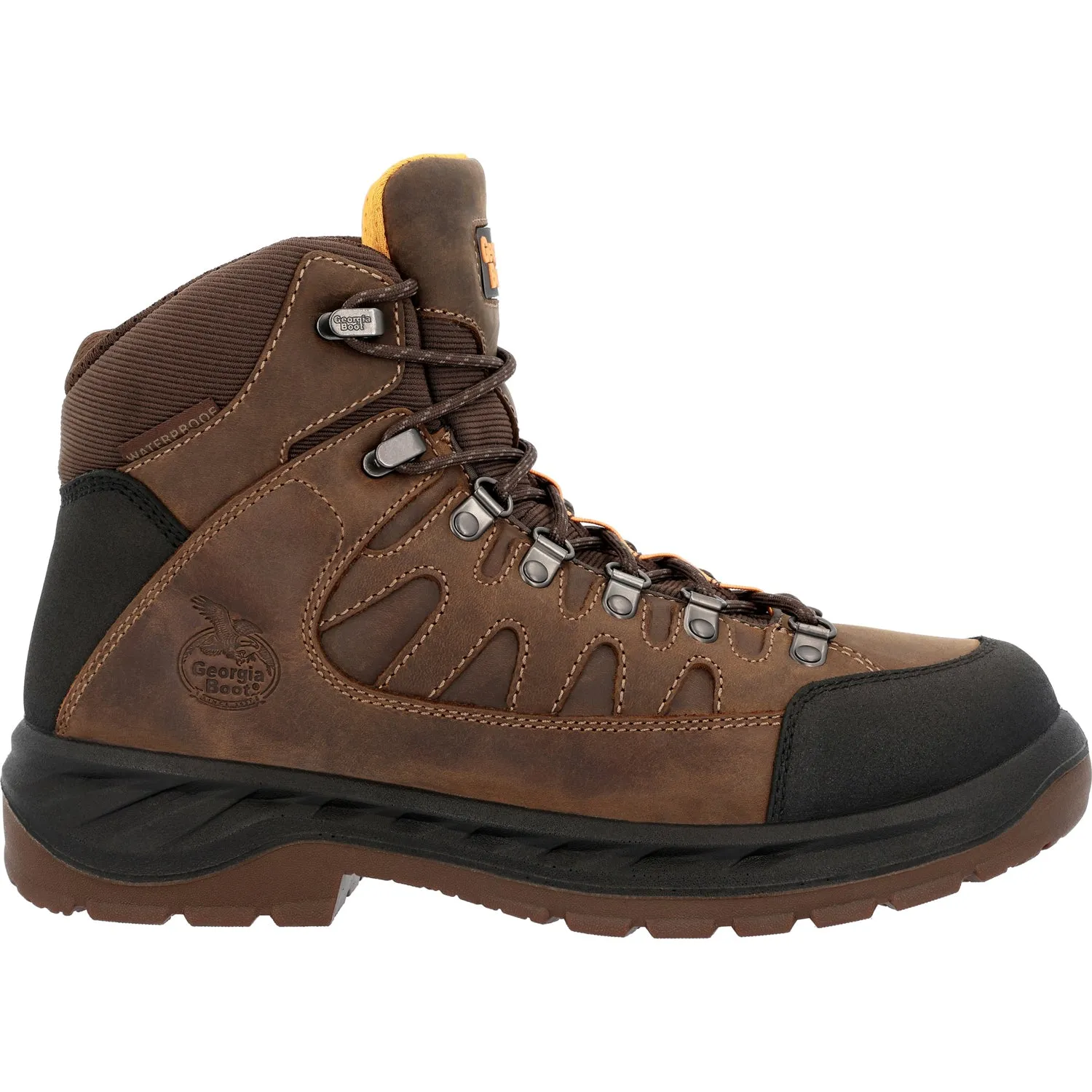 Georgia Mens OT Waterproof Hiker Brown Leather Work Boots