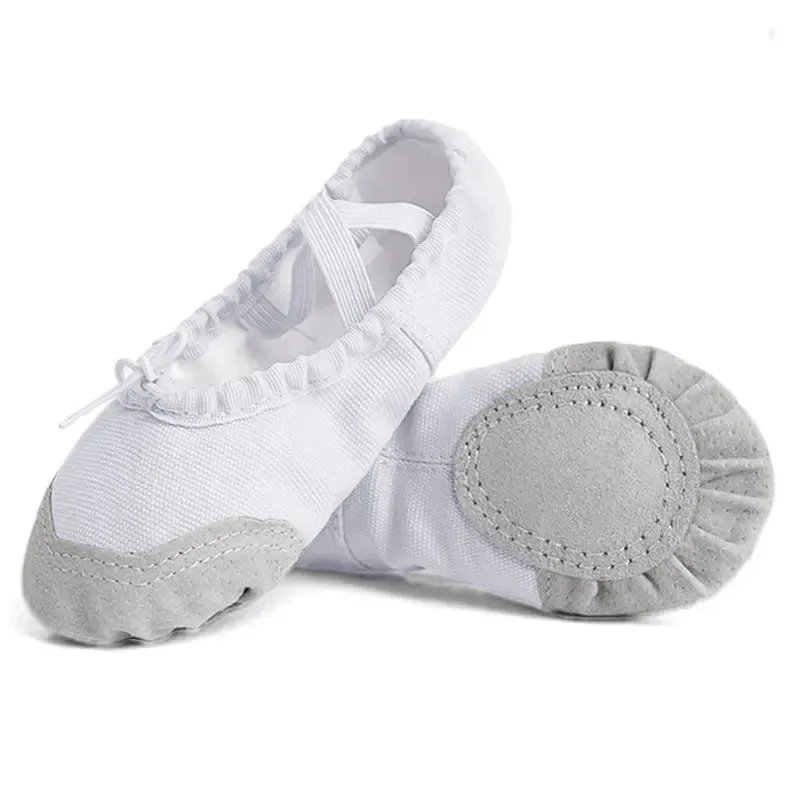 Girls Ballet Shoes For Woman Ballerina Shoes Ballet Flats Women Canvas Soft Sole Dance Slippers Children Practise Dance Shoes