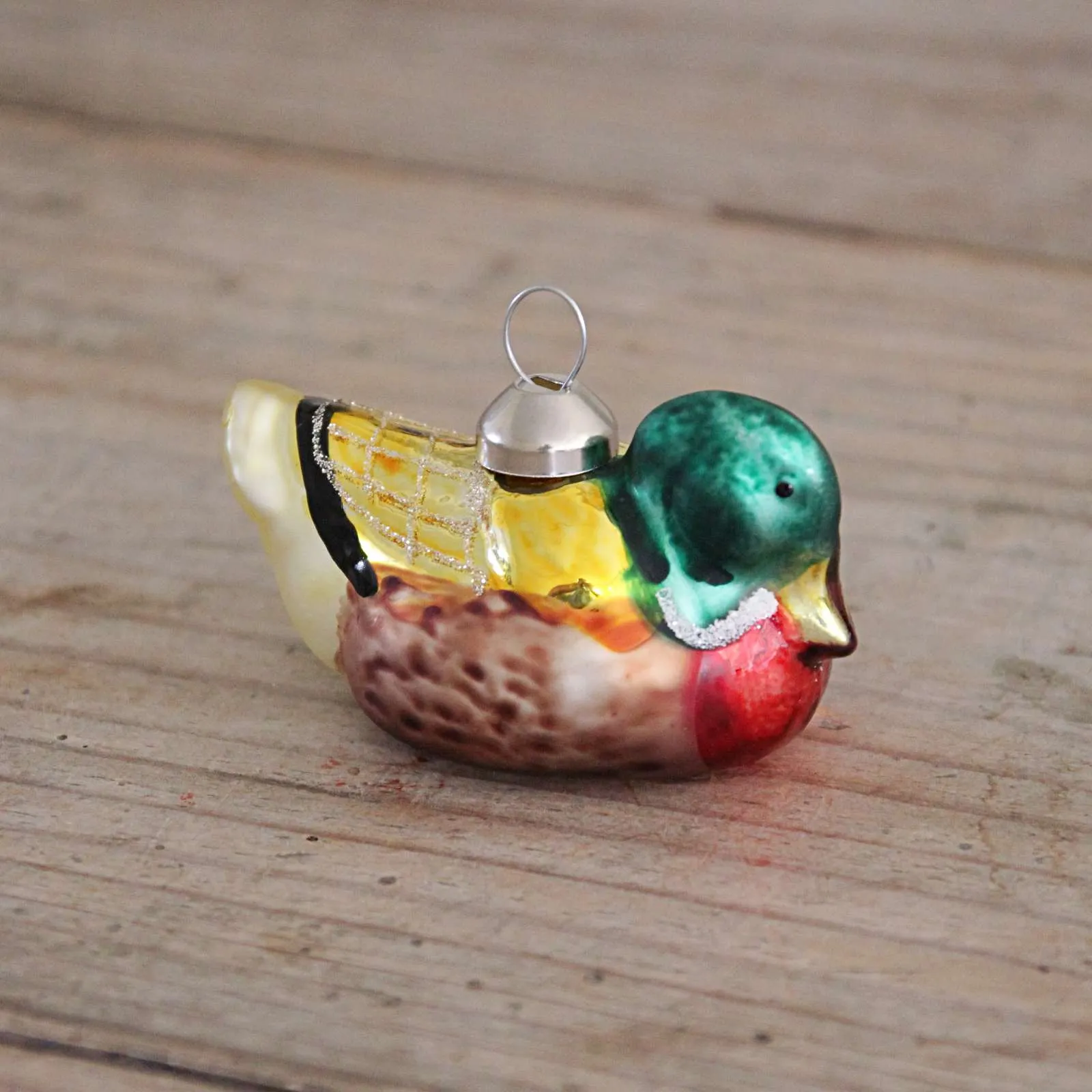 Glass Duck Decoration