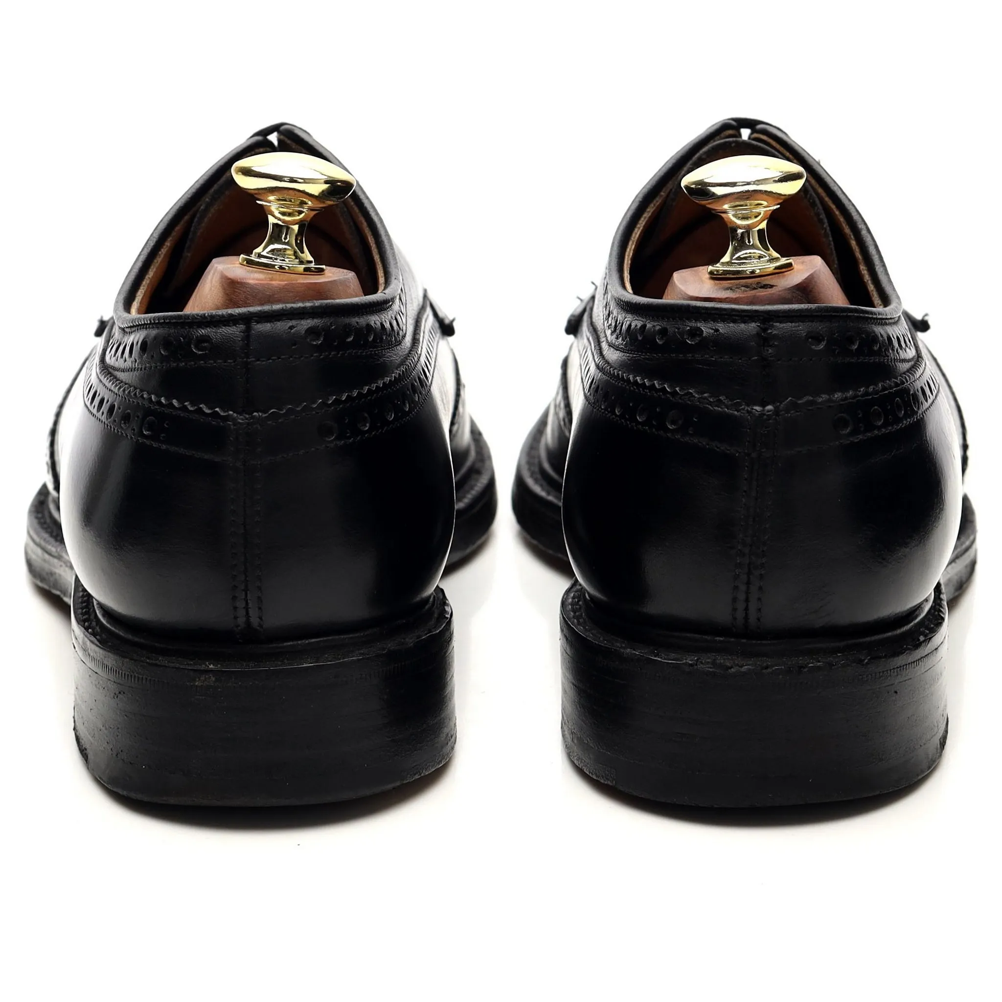 'Grafton' Black Leather Derby Brogues UK 7.5 F