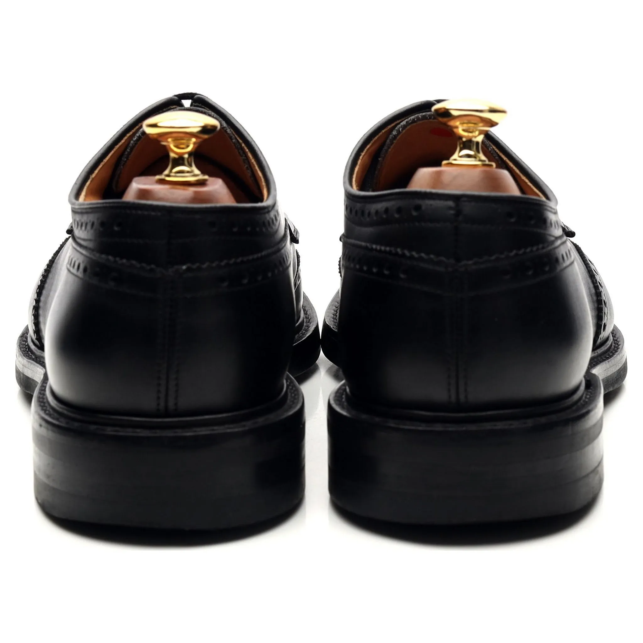 'Grafton' Black Leather Derby Brogues UK 9.5 F