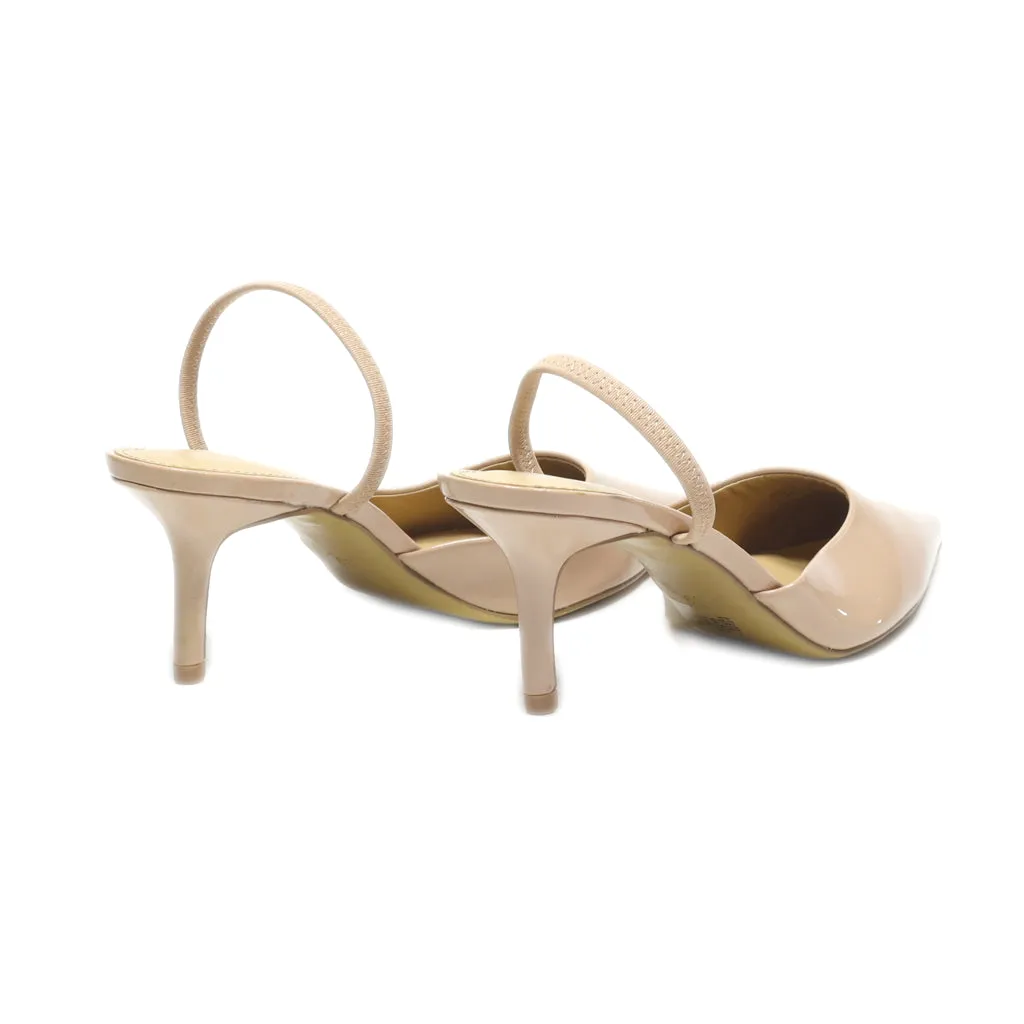 H&M Kitten Heels Leather Beige Colour For Women