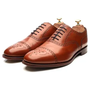 'Hampstead' Tan Brown Leather Oxford Brogues UK 9.5 G