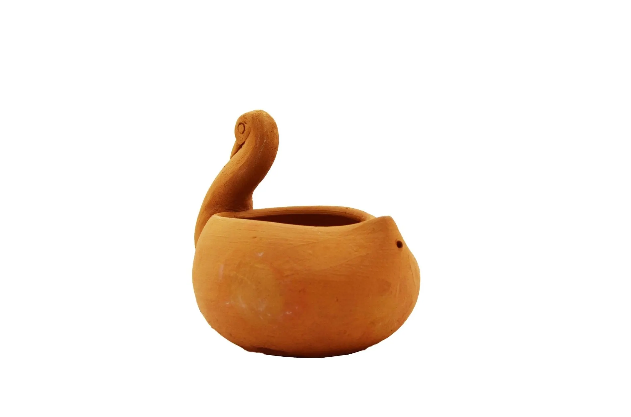 Handmade Terracotta Hanging Planter Duck