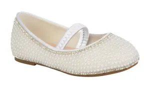 Harper White Pearl Flat