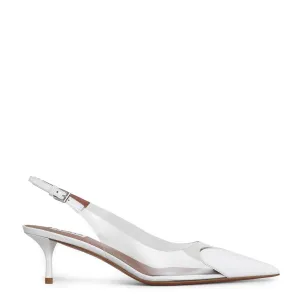 Heart 55 Slingback, White