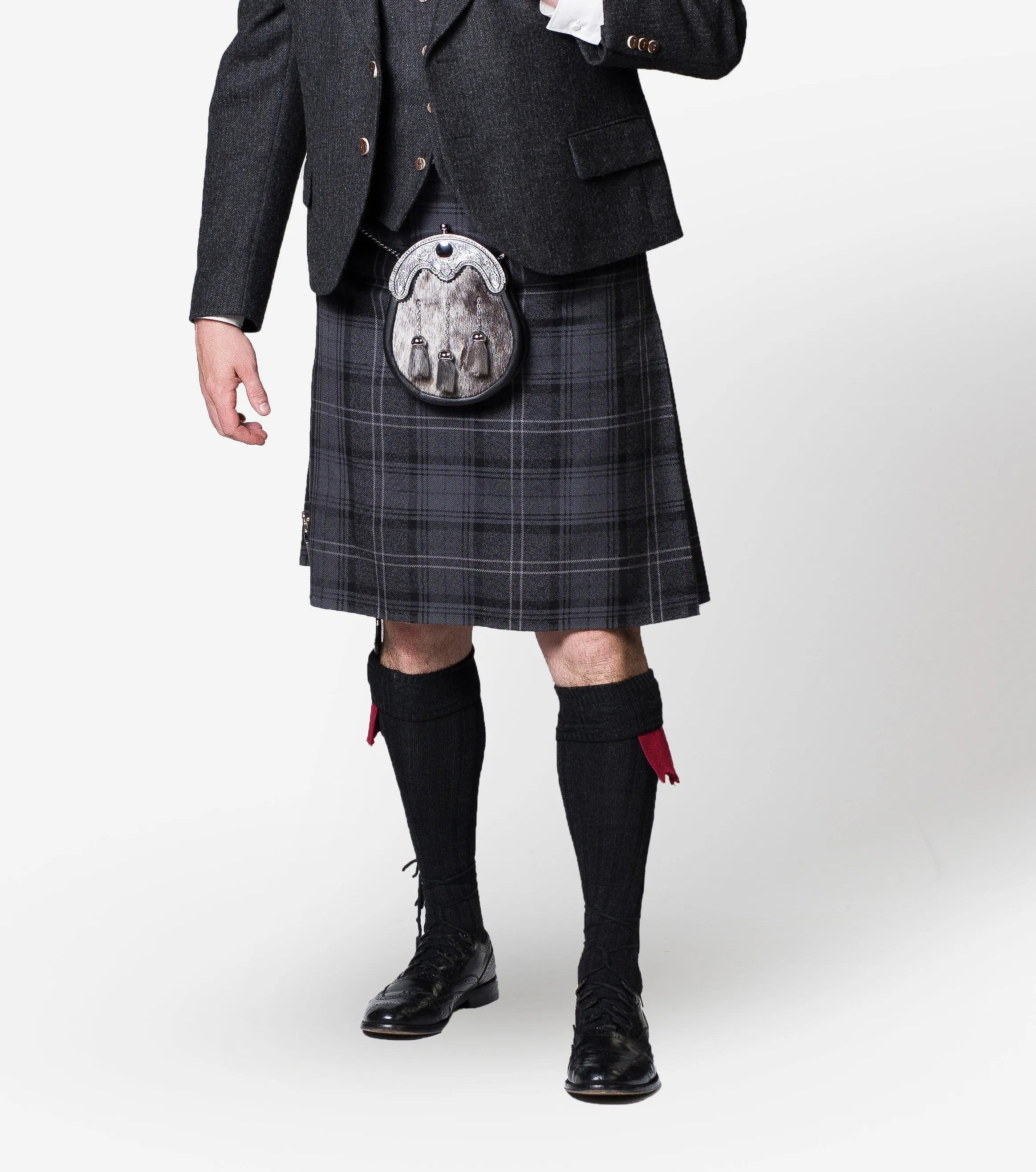 Highland Granite / Lovat Charcoal Tweed Kilt Hire Outfit