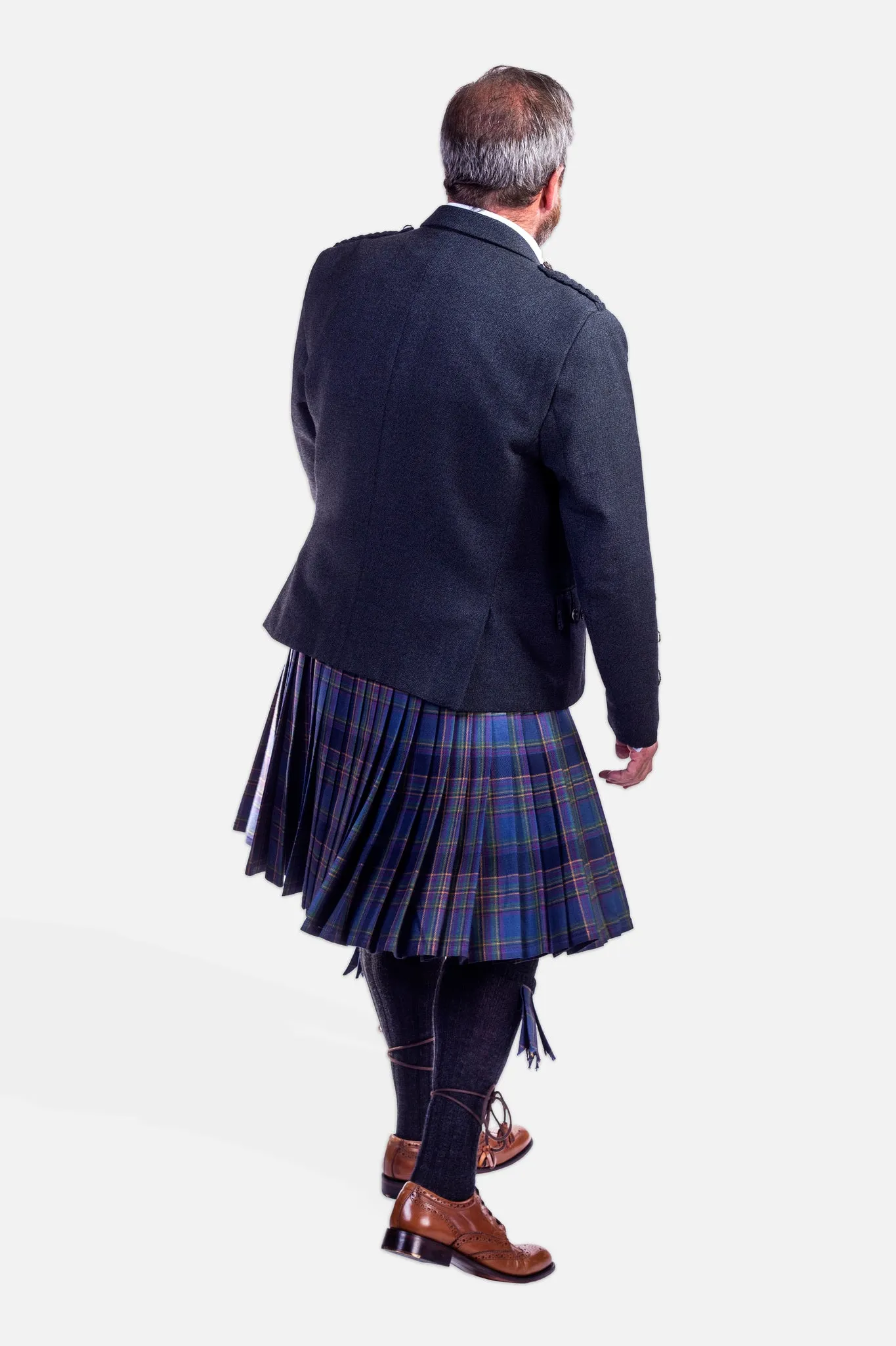 Highland Mist / Charcoal Holyrood Kilt Hire Outfit