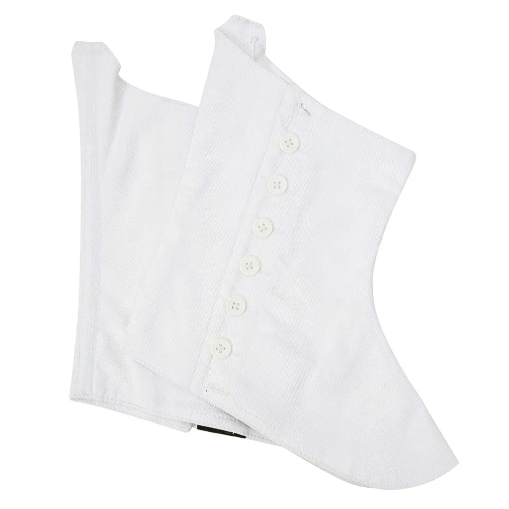 Highlander Kilt Brogues Spats White