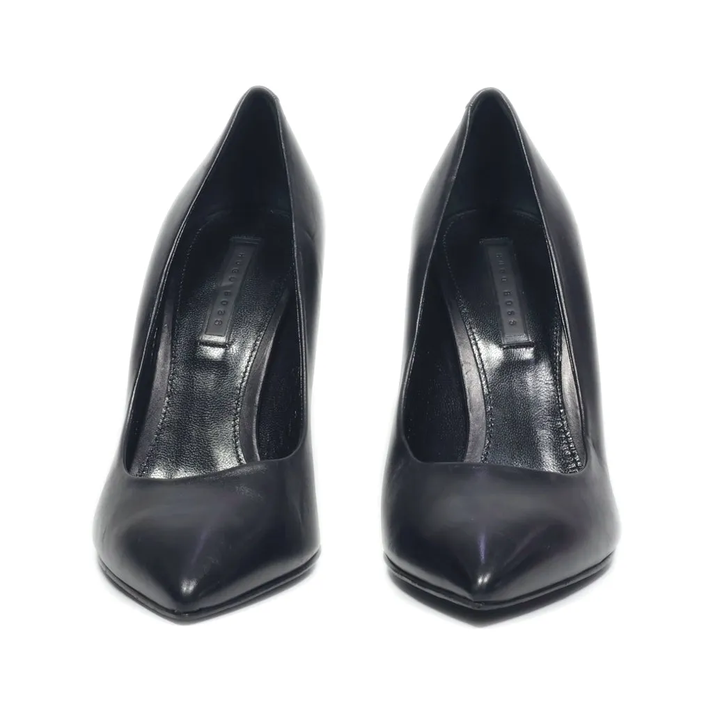 Hugo Boss Kitten Heels Leather Black Colour For Women