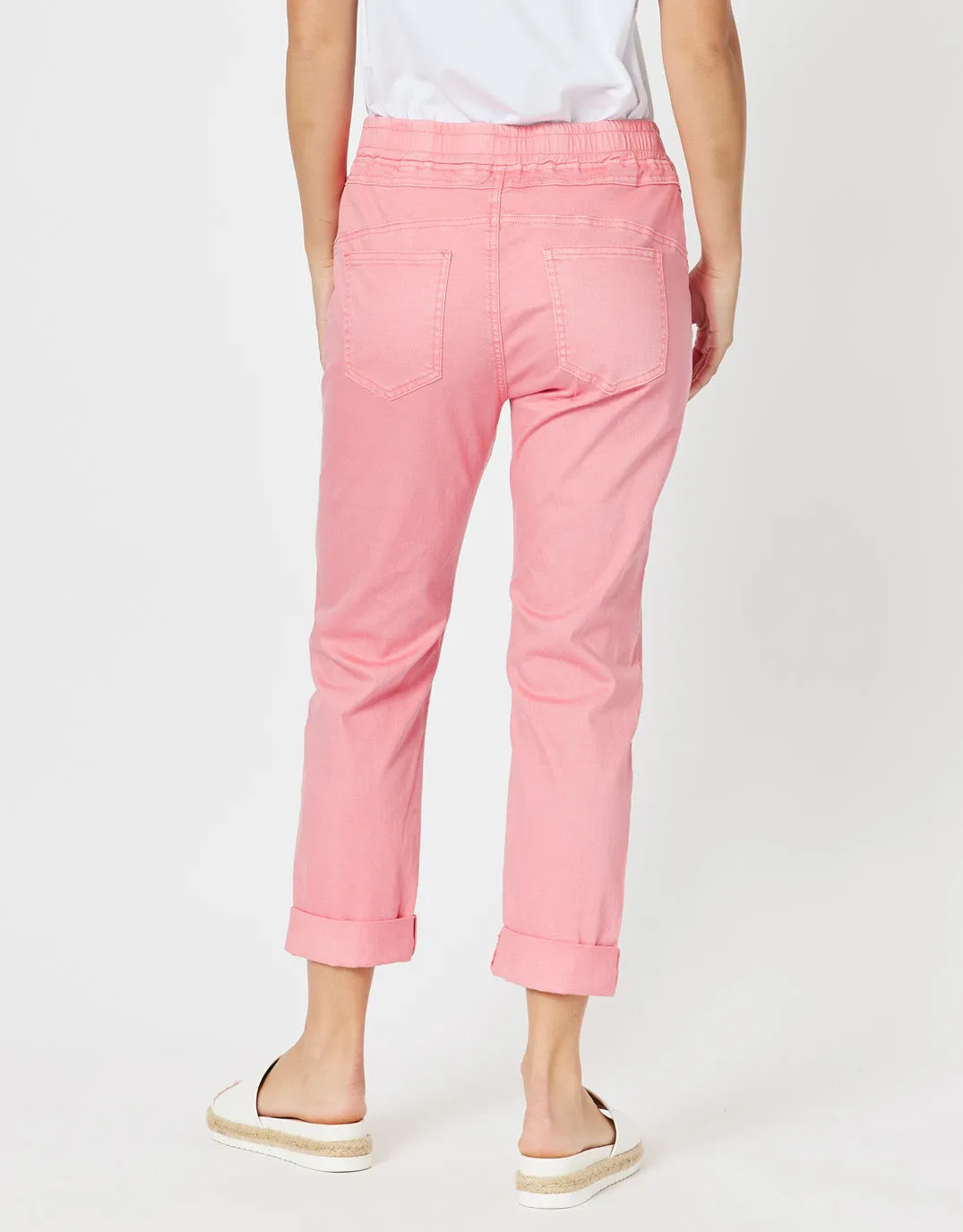 Isabella Cotton Pant - Pink