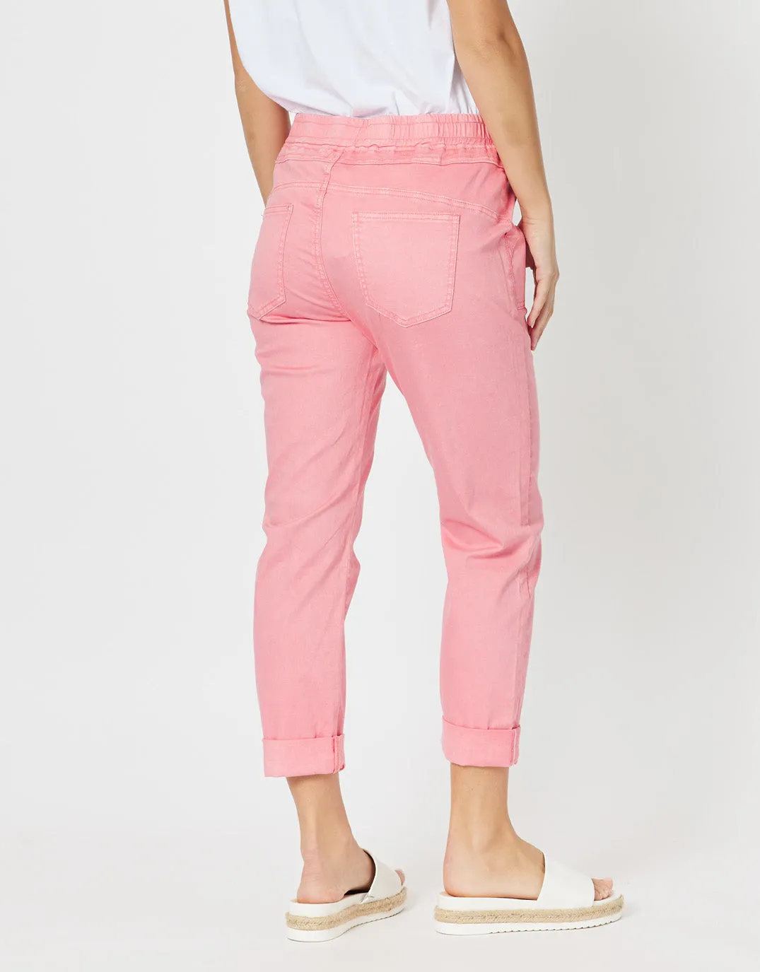 Isabella Cotton Pant - Pink