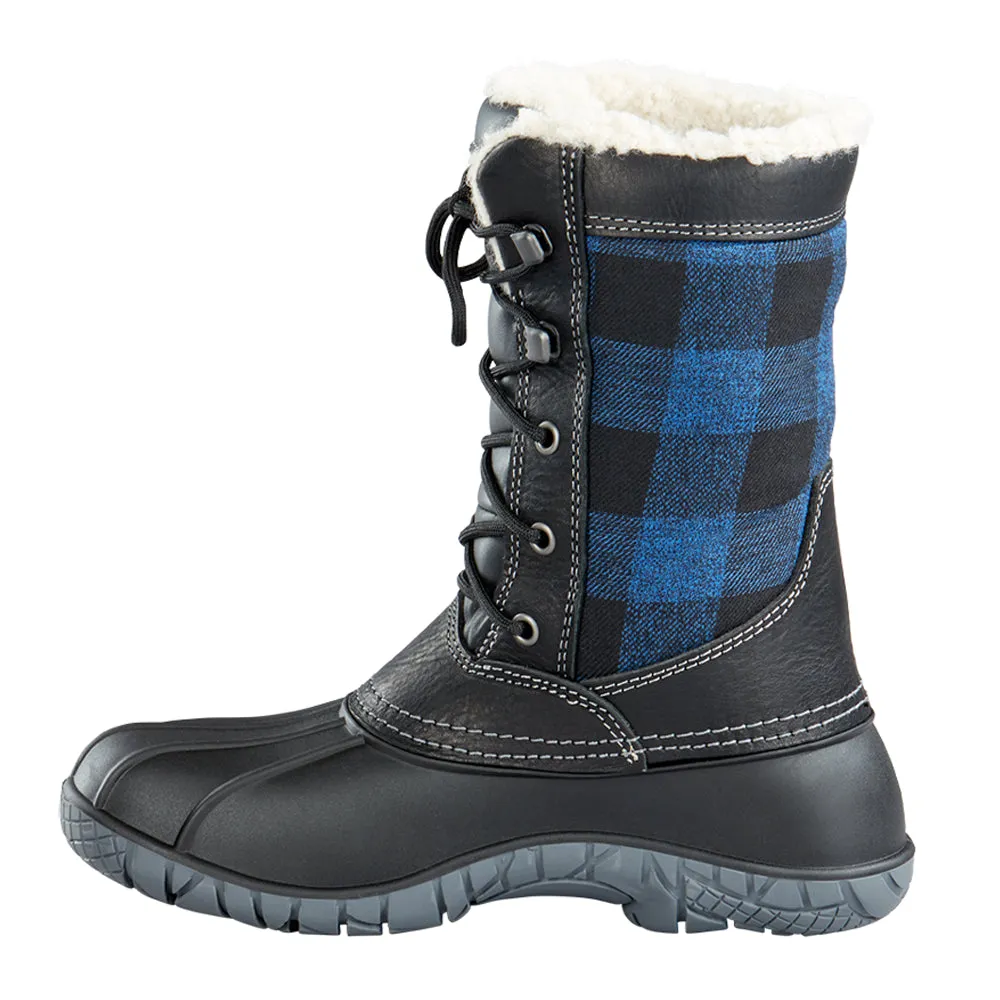 Jasper Plaid Lace Up Duck Boots