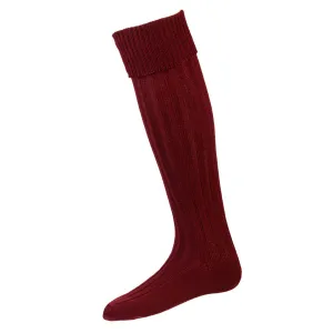 Jura Sock - Burgundy by House of Cheviot