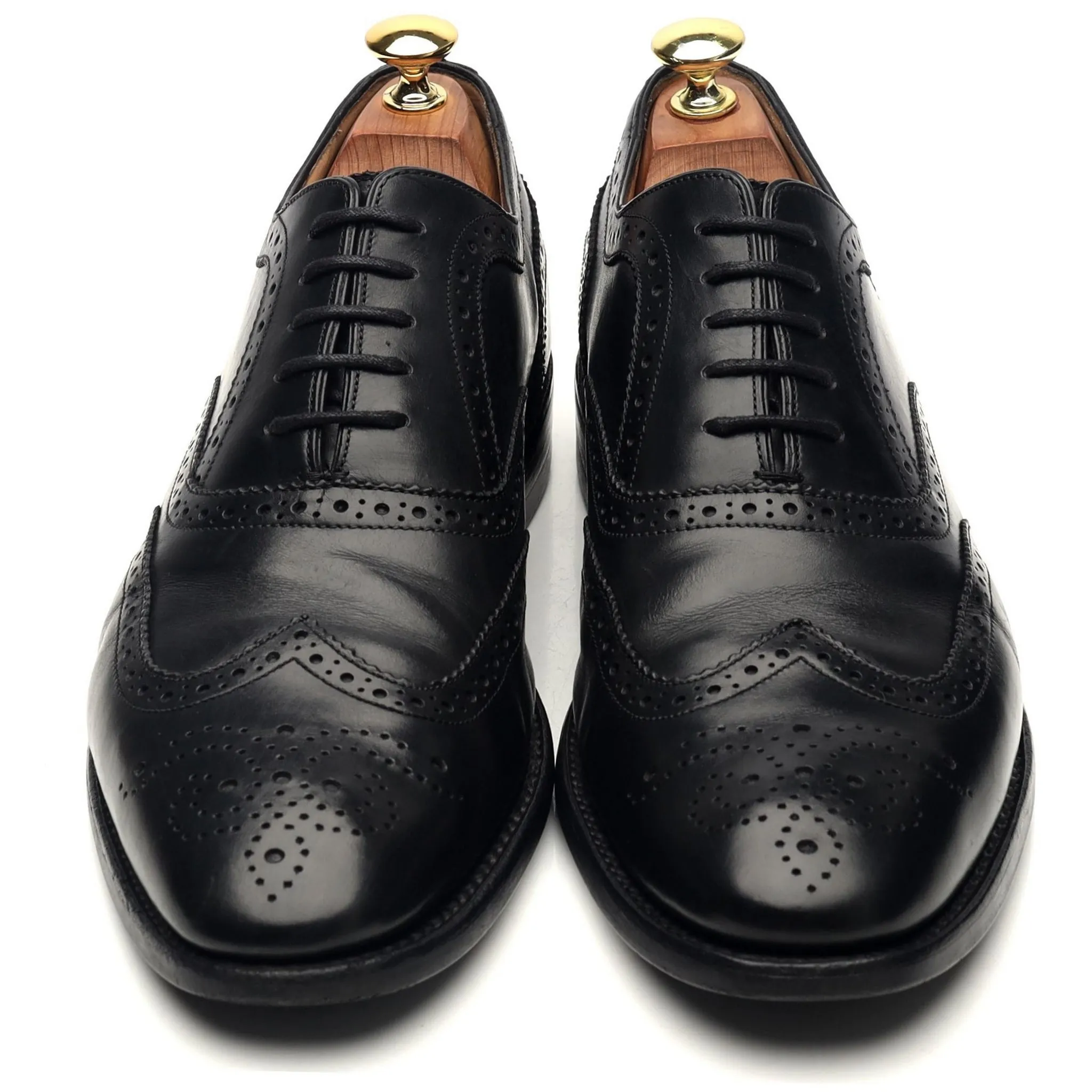 Kokos 'Carnaby' Black Leather Oxford Brogues UK 8.5 F