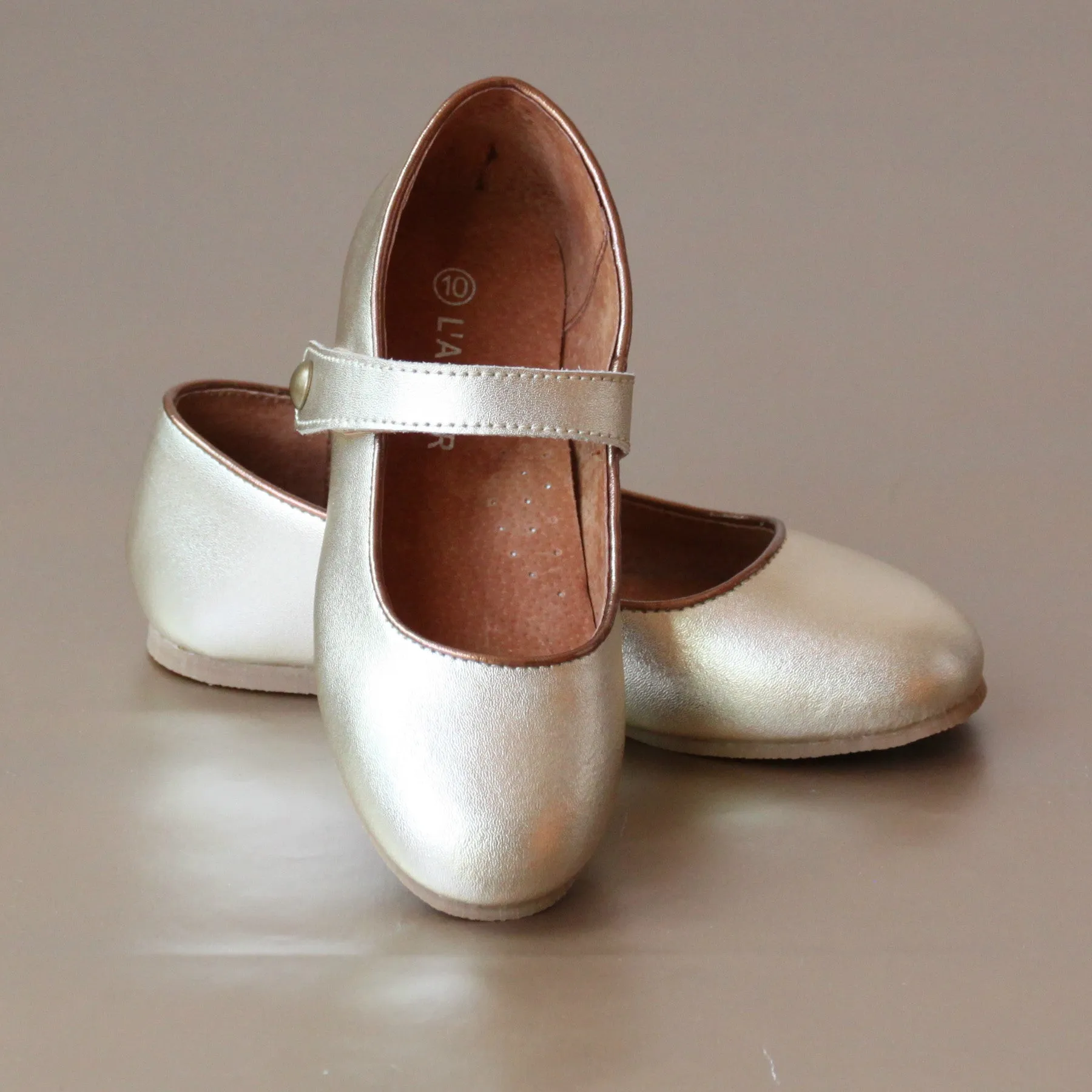 L'Amour Ankle Strap Ballet Flat