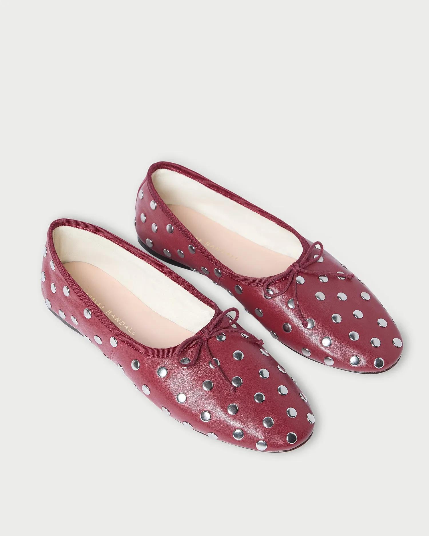 Landon Wine/Silver Ballet Flat