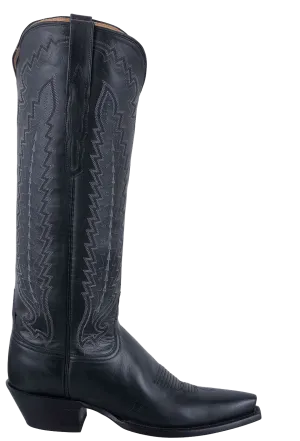 Lucchese Women's Goat Vero Cowgirl Boots - Black