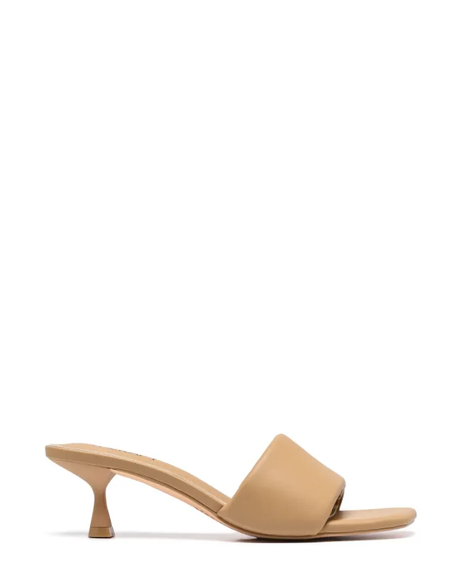 Luxe Mule Heel - Caramel