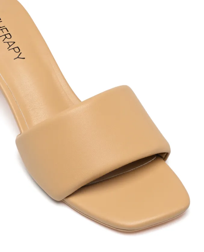 Luxe Mule Heel - Caramel