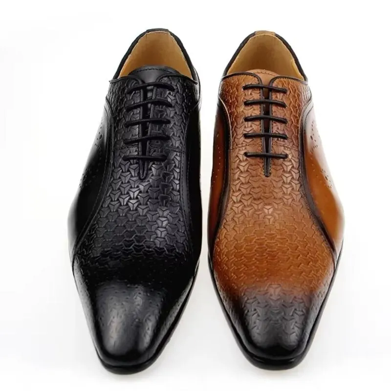 LuxeLeather Classy Wedding Brogues