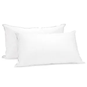 Luxury Duck Down Feather Pillows Twin Set, 1.3kg, Laura Hill