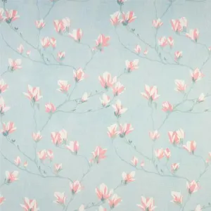 Magnolia Grove Duck Egg Curtain Fabric