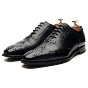 M&S Black Leather Oxford Brogues UK 7 F