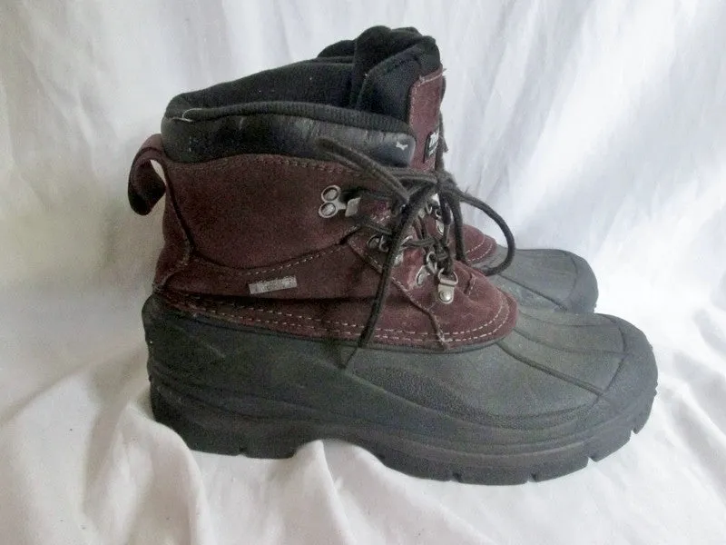 Mens SMITH'S 1247 POLAR THINSULATE Waterproof Duck Boots BROWN BLACK 11 Leather