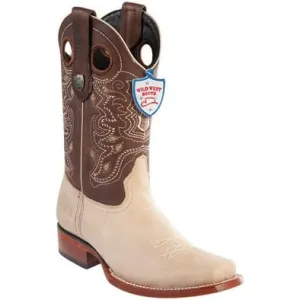 Men's Wild West Genuine Leather Rodeo Toe Boot 28182709