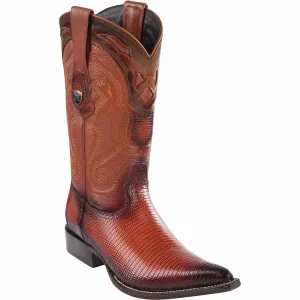 Men's Wild West Ring Lizard Skin 3X Toe Boot 2950657