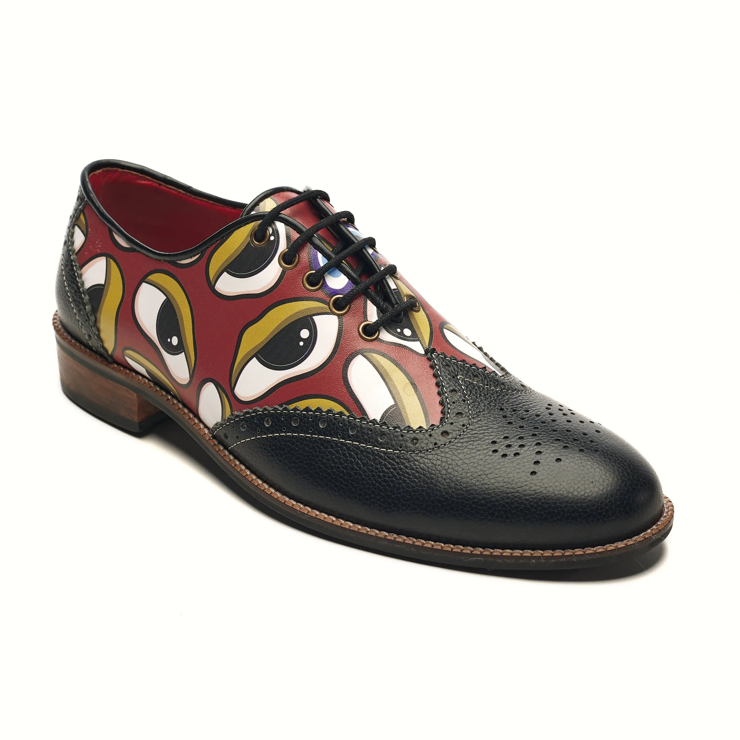 ‘Nazar’ Brogues Men – Crimson