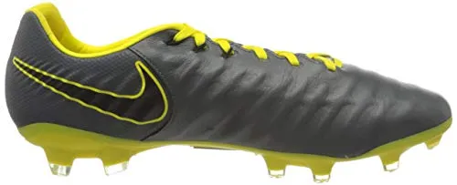 Nike Soccer Legend 7 Pro Fg Size 13 - Men AH7241-070 GreyBlack/Opti-Yellow