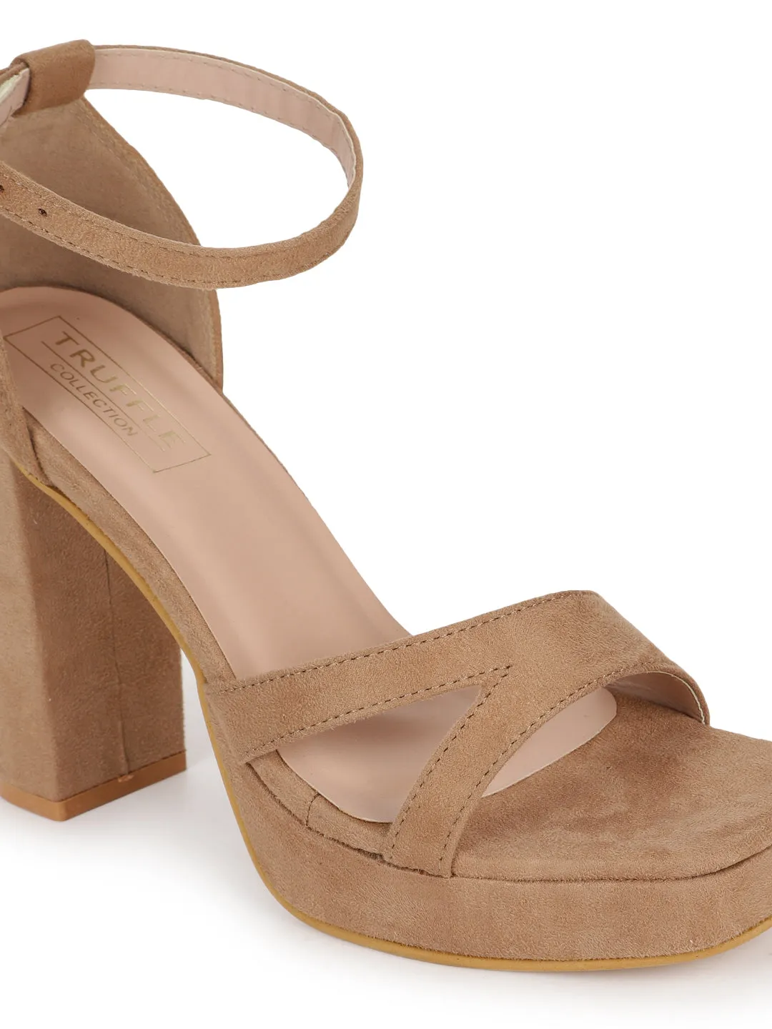 Nude Suede High Block Heel Sandals (TC-SLC-N1103-NUD)