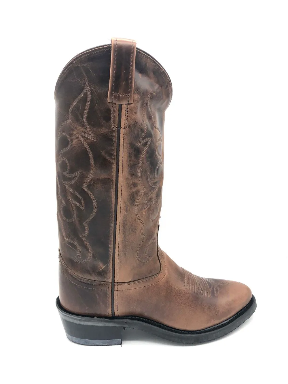 'Old West' Men's 13" Western Narrow Round Toe - Brown