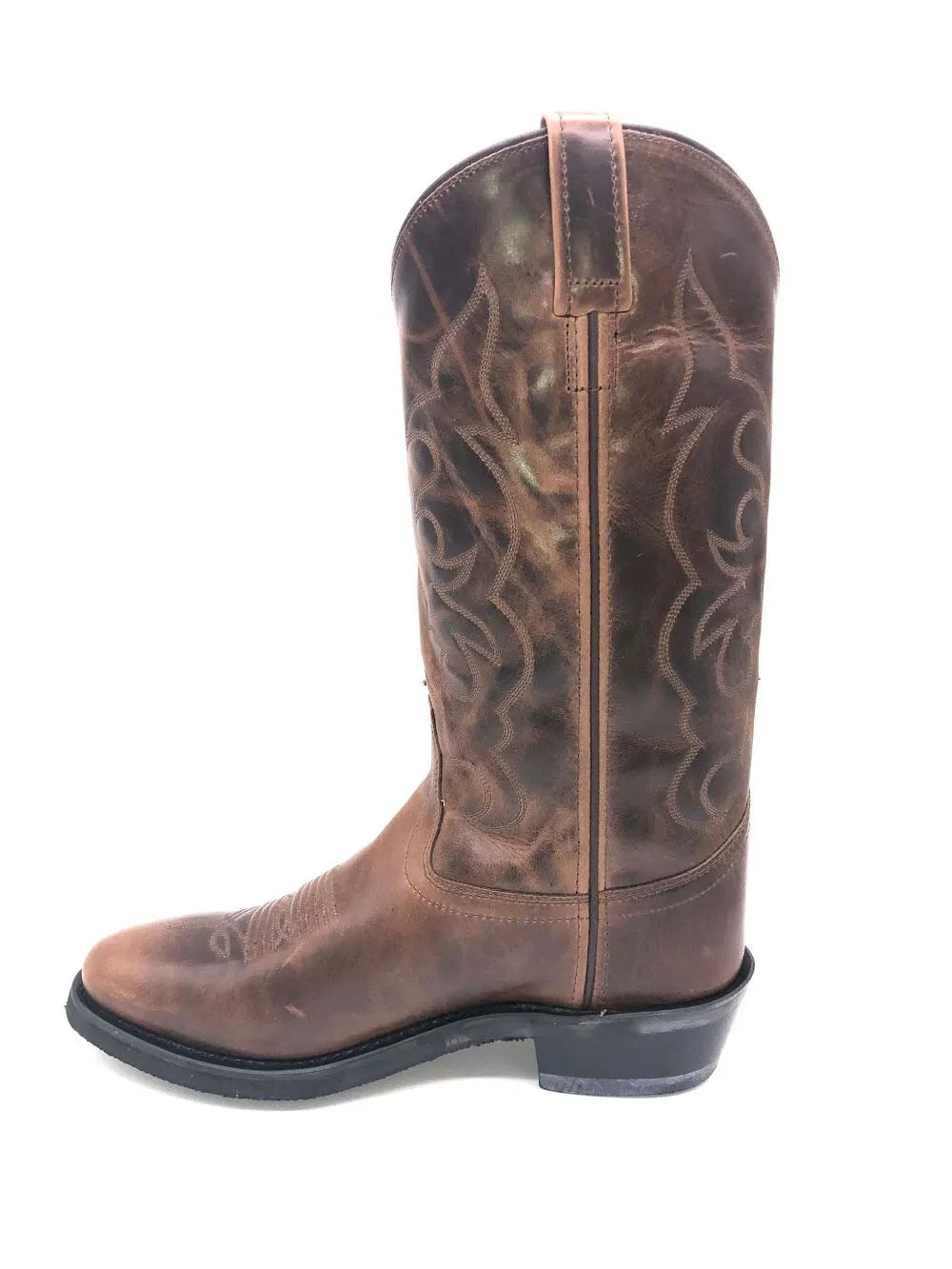 'Old West' Men's 13" Western Narrow Round Toe - Brown