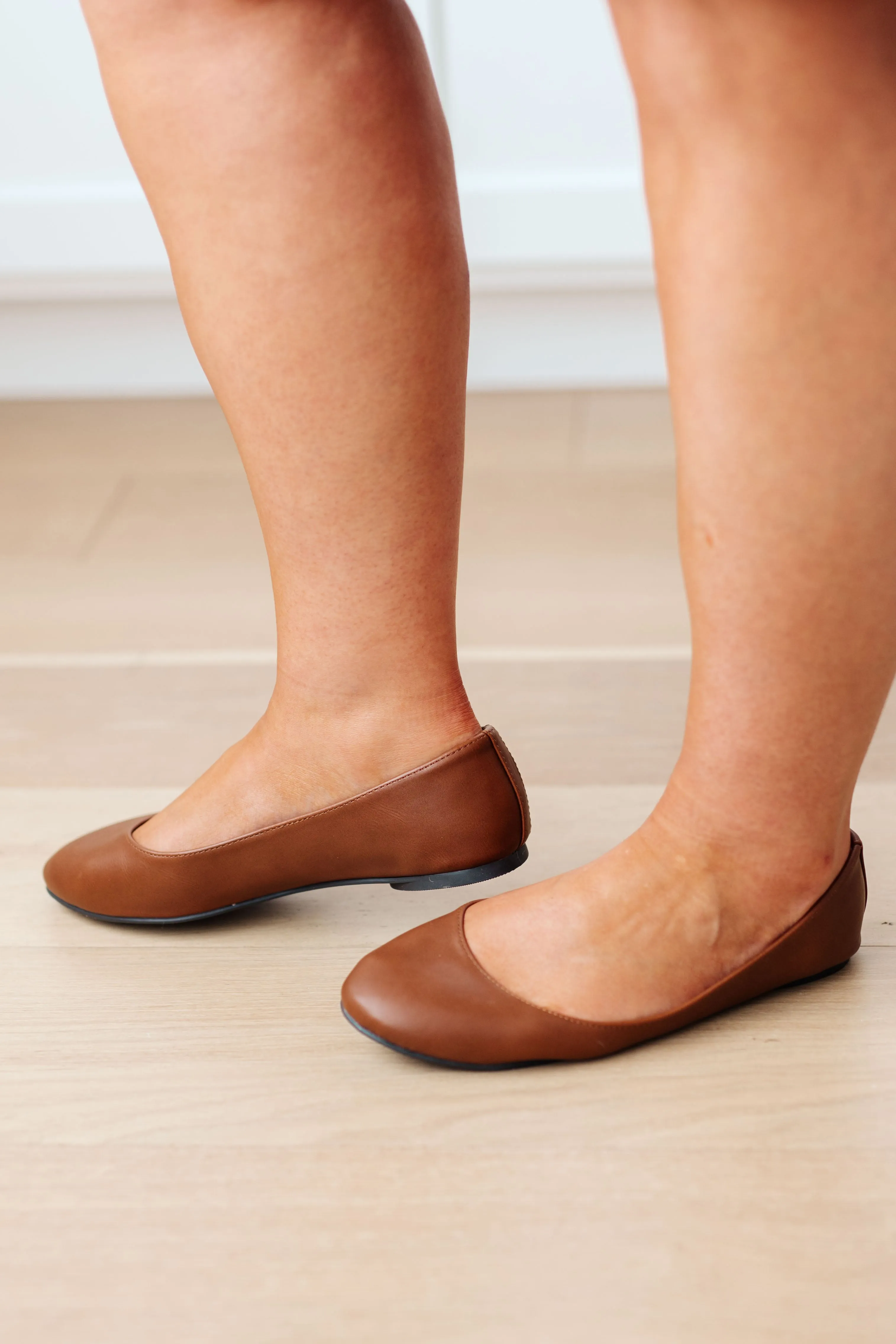 On Your Toes Ballet Flats in Camel (Ships in 2-3 Weeks)